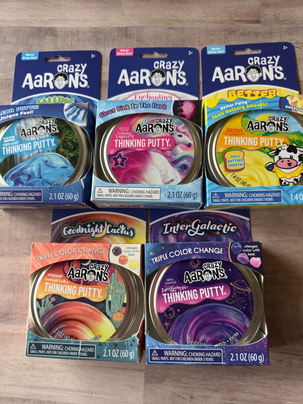 Lot of 5 Crazy Aaron’s Thinking Putty